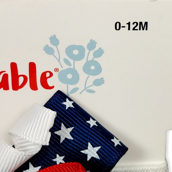 NWT 0-12M GIRL'S PATRIOTIC SUNGLASSES & MATCHING BOW - Picture 8 of 8